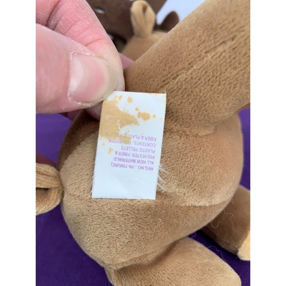 Precious Moments Tender Tails, 1998 Tan/ Brown Reindeer - Picture 10 of 12